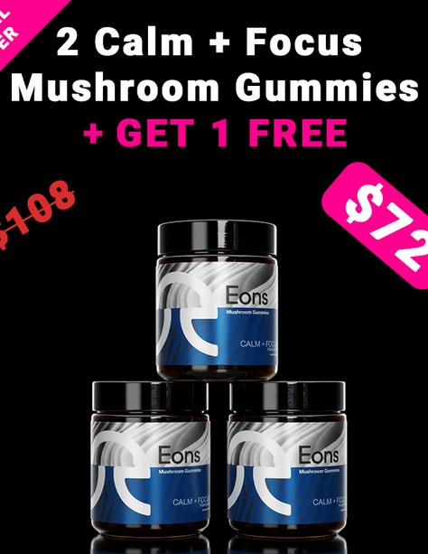 2 Calm + Focus Gummies + 1 Free