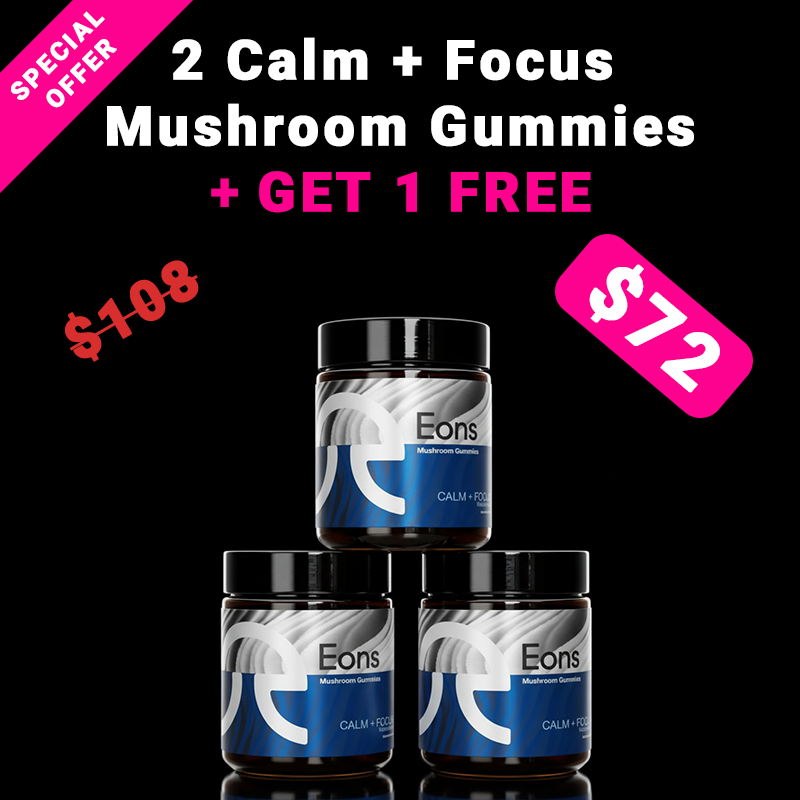 2 Calm + Focus Gummies + 1 Free