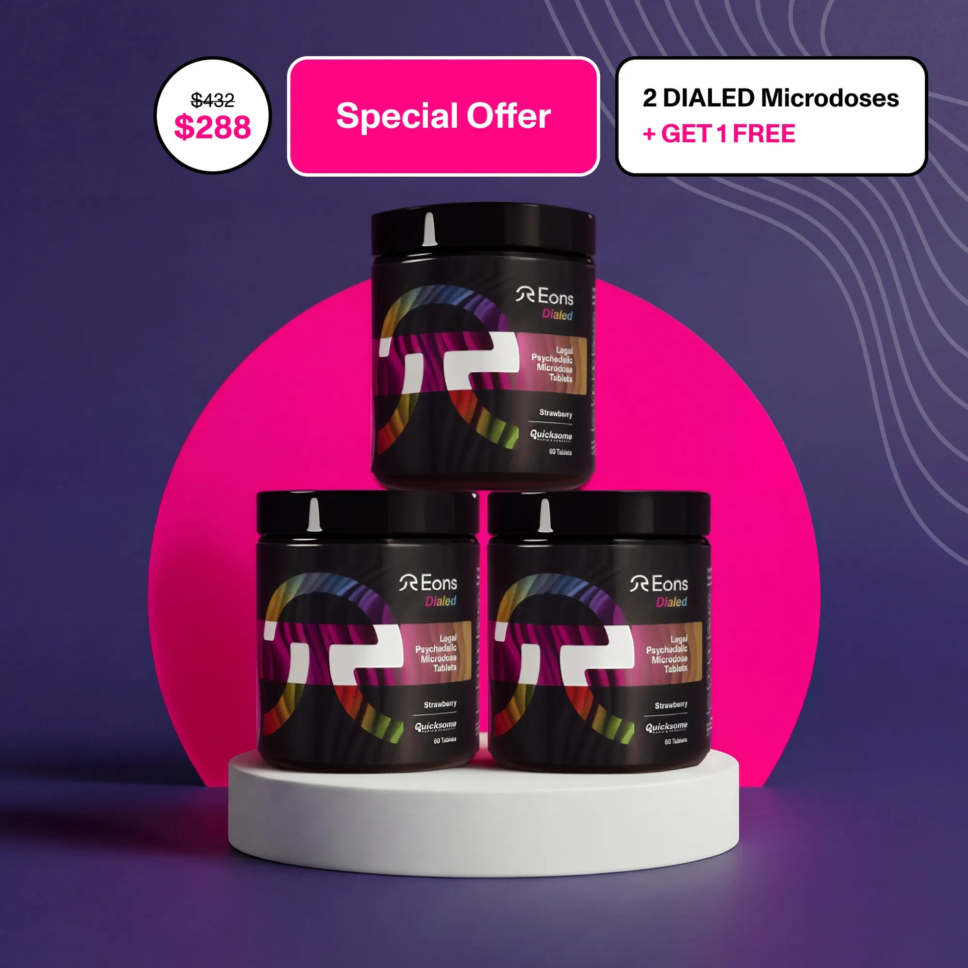 2 DIALED Microdoses + Get 1 Free