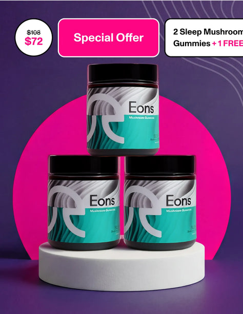 2 Sleep Mushroom Gummies + 1 Free